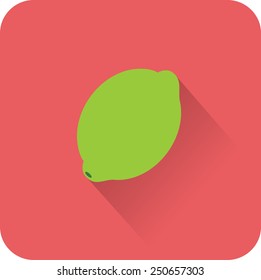 Lemon icon. Flat design style modern vector illustration