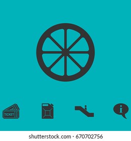 Lemon icon flat. Simple vector symbol and bonus icon