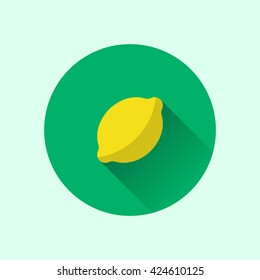 lemon icon. lemon flat. lemon vector