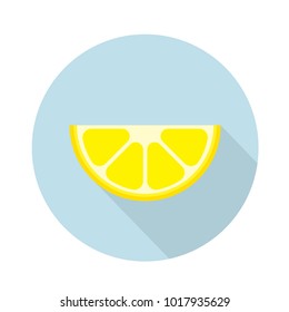 Lemon icon flat yellow sign