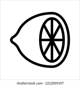 Lemon icon. Fresh lemon fruits on summer season. vector illustration on white background. Summer fruit