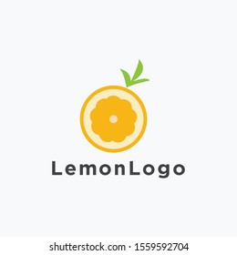 lemon icon, Fresh juice vector logo