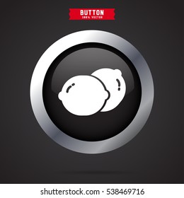lemon icon. fruit sign