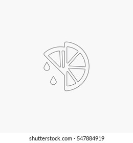 lemon icon fruit sign
