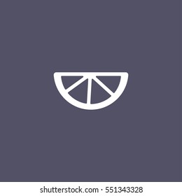 lemon icon. fruit sign