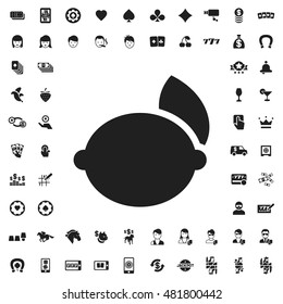 Lemon icon illustration isolated vector sign symbol