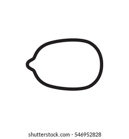 Lemon icon illustration isolated vector sign symbol