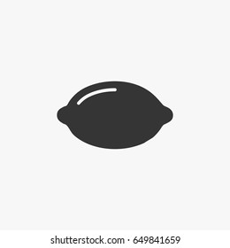Lemon icon illustration isolated vector sign symbol