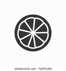 Lemon icon, illustration isolated vector sign symbol
