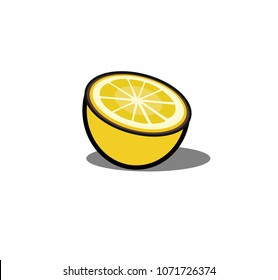 Lemon Icon Isolated