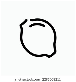 lemon icon, isolated icon in light background, perfect for website, blog, logo, graphic design, social media, UI, mobile app