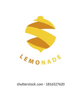 lemon icon. Isolated object. Lemon logo. Healthy food. Vitamin food. Vector illustration.