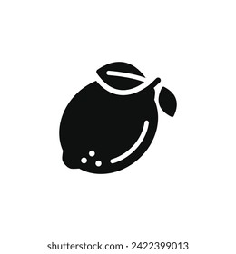 Lemon icon isolated on white background