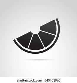 Lemon icon isolated on white background. Vector art.