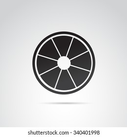 Lemon icon isolated on white background. Vector art.