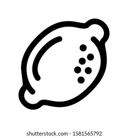lemon icon isolated sign symbol vector illustration - high quality black style vector icons
