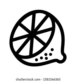 lemon icon isolated sign symbol vector illustration - high quality black style vector icons
