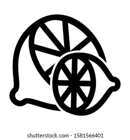 lemon icon isolated sign symbol vector illustration - high quality black style vector icons
