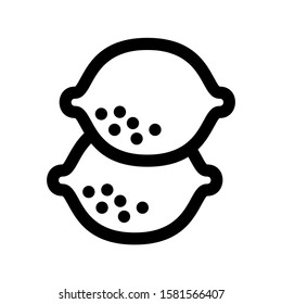 lemon icon isolated sign symbol vector illustration - high quality black style vector icons
