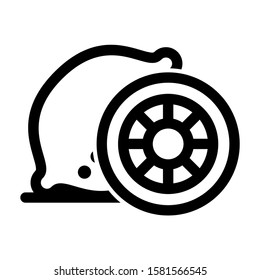 lemon icon isolated sign symbol vector illustration - high quality black style vector icons
