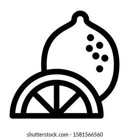 lemon icon isolated sign symbol vector illustration - high quality black style vector icons
