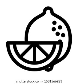 lemon icon isolated sign symbol vector illustration - high quality black style vector icons
