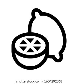Lemon icon isolated sign symbol vector illustration - high quality black style vector icons
