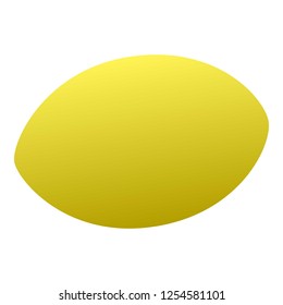 Lemon icon. Isometric of lemon vector icon for web design isolated on white background