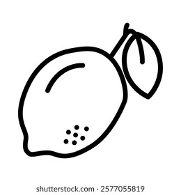 Lemon Icon in Line Style