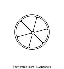 Lemon icon. Lemon linear symbol design from Fruit and vegetables collection. Simple outline element vector illustration on white background.