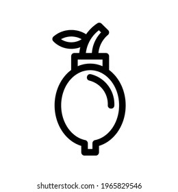 Zitronensymbol oder Logo einzeln auf Zeichen, Vektorgrafik - hochwertige Vektorsymbole in schwarzem Stil
