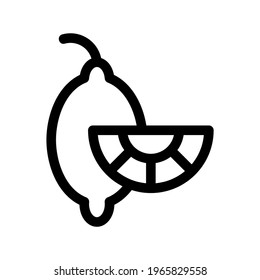 lemon icon or logo isolated sign symbol vector illustration - high quality black style vector icons
