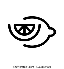 lemon icon or logo isolated sign symbol vector illustration - high quality black style vector icons
