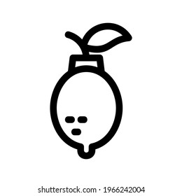 lemon icon or logo isolated sign symbol vector illustration - high quality black style vector icons

