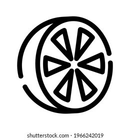 Icono de limón o logotipo símbolo de signo aislado ilustración vectorial - iconos vectoriales de estilo negro de alta calidad
