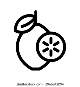 lemon icon or logo isolated sign symbol vector illustration - high quality black style vector icons

