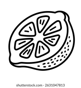 Lemon icon, representing citrus fruit and natural freshness
