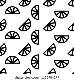 Lemon Icon Seamless Pattern, Lemon Vector Art Illustration