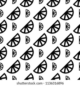 Lemon Icon Seamless Pattern, Lemon Vector Art Illustration