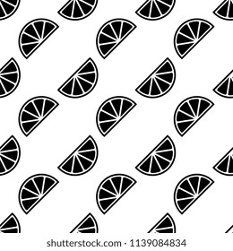 Lemon Icon Seamless Pattern, Lemon Vector Art Illustration