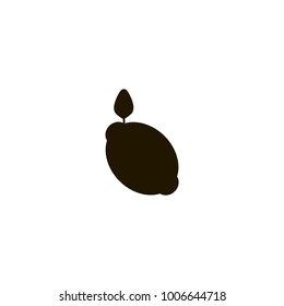 lemon icon. sign design