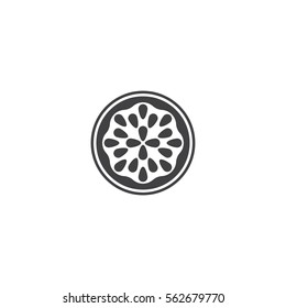 lemon icon. sign design