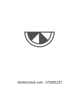 lemon icon. sign design