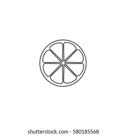 lemon icon. sign design