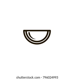 lemon icon. sign design