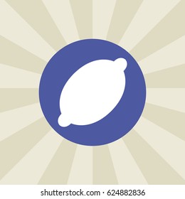 lemon icon. sign design. background
