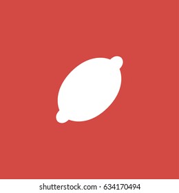 lemon icon. sign design. red background