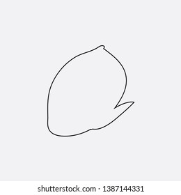 lemon icon sign signifier vector