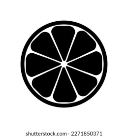 Zitronensymbol. Zitronenzeichen, Vektorgrafik auf weißem Hintergrund..eps