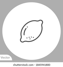 Lemon icon sign vector,Symbol, logo illustration for web and mobile